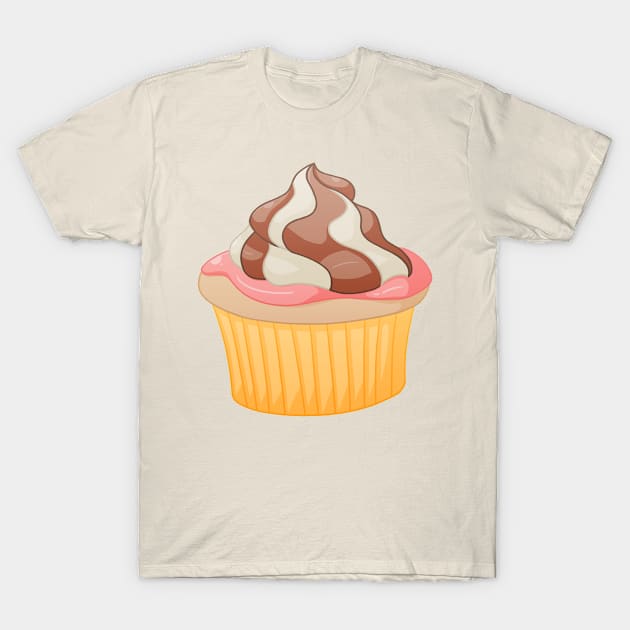 Swirl Cupcake T-Shirt by nickelcurry